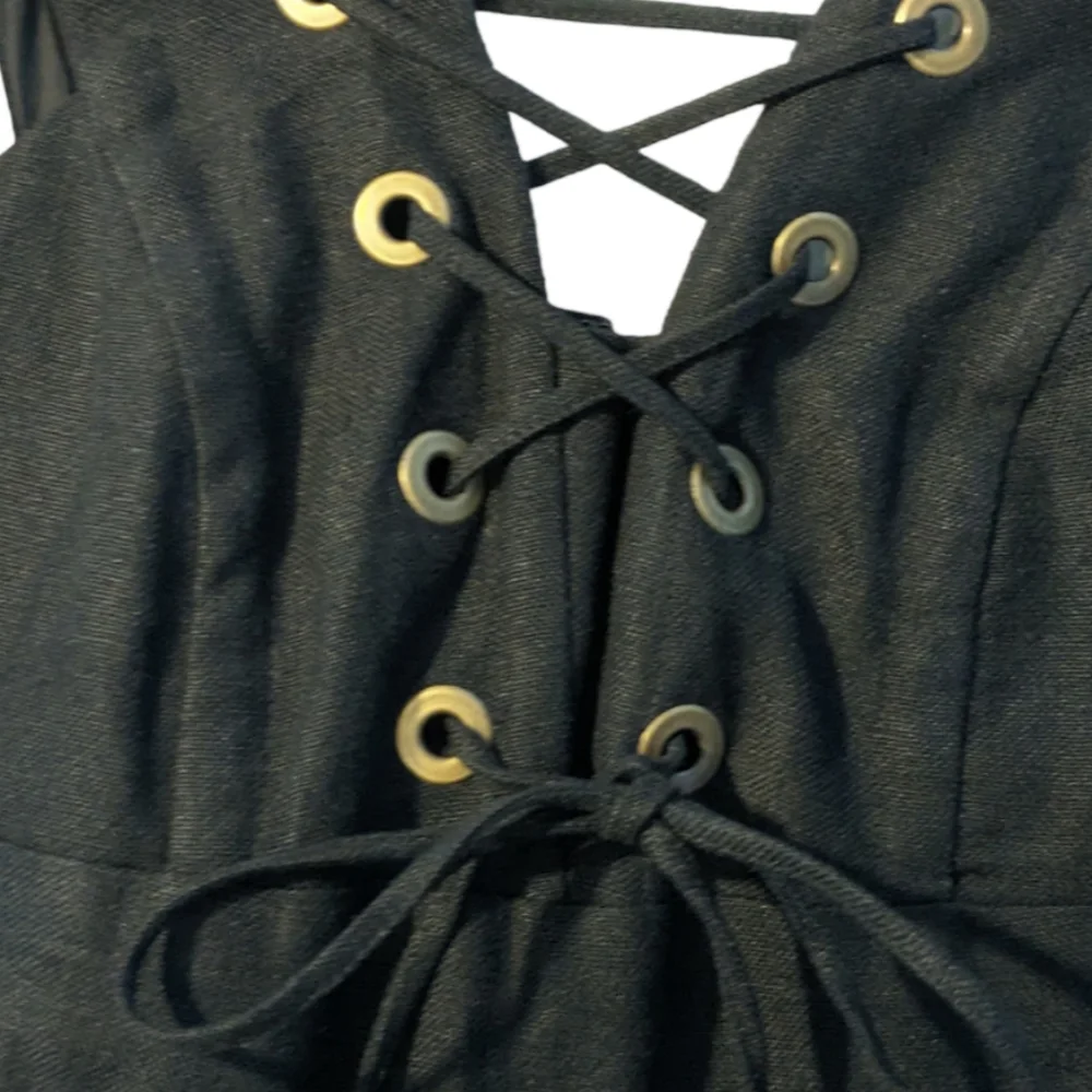 J. Crew Collection Lace Up Linen Dress - Picture 4 of 7